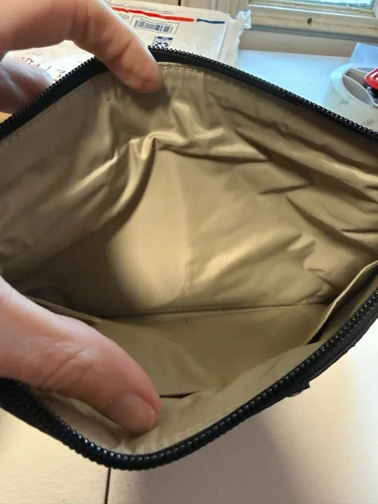 Patent Quilted Studded Clutch Bag - Black - Picture 3 of 5